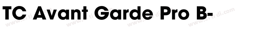 TC Avant Garde Pro B字体转换